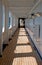 Long Cruise ship deck corridor