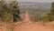 Long dirt road in africa