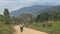 Long dirt road in africa