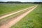 Long Dirt Road by the Texas Lake