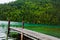 Long Dock and Amazing View of a Lake