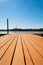 Long Dock Floating on a Lake