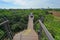 Long down stairs and bridge way for natural education