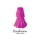 long dress long muslim dress arabic abaya.luxury women fashion.muslim clothes-vector stock