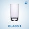 Long Drink Glass Isolated On A Background. Realistic Vector Illustration.