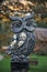 Long-eared Owl stone sculpture