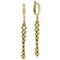 Long earrings chain in yellow gold English lock