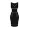 long evening dress for a hike in the theater. Women s sleeveless dress.Women clothing single icon in black style