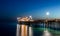 Long exposure of Balboa pier in Newport Beach california