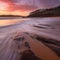 Long exposure of a beautiful beach at sunset - long exposure photography