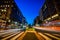 Long Exposure of Connecticut Avenue in Downtown Washington, District of Columbia