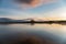 Long exposure of Estepona Port, Spain, at sunset.