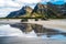 Long exposure Flakstad Beach,Lofoten Islands, Norway