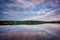 Long exposure of Lake Norman at sunset, at Lake Norman State Par