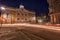 Long Exposure Light Trails on Back Streets of Charleston Historic District