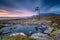 A long exposure of the lighthouse at Rhue