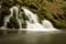 Long exposure of Mells Iron Works Waterfall in Somerset, England