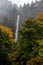 Long exposure a Multnomah waterfalls, Oregon, U.S.A