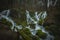 Long exposure photo of magnificent and picturesque Susec waterfall in winter time, in proximity of Ilirska bistrica