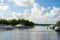 Long exposure photo of Miami King Tide at Haulover Marina