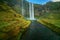 Long exposure photography of running stream from the Seljalandsfoss wsterfall