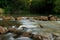 Long exposure photography in a small waterfall