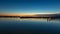 Long exposure picture from the lake Balaton of Hungary at the evening