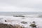 Long exposure of sea and rocks in Black sea coast