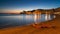 Long exposure in Sestri Levante at the blue hour