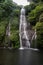 Long exposure shot of Banyumala waterfal, no people