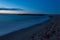 Long exposure shot of beach in oceanfront area, Edmonds, WA