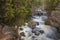 Long exposure shot of a cascade stream in Yellowston