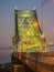 Long exposure shot of Jacques Cartier Bridge Illumination in Montreal, Quebec, Canada