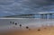 Long exposure shot of Steetley Pier in Hartlepool