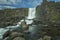 Long exposure shot of Öxarárfoss, Oxararfoss waterfall in Þingvellir ( Thingvellir) national park