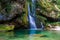 Long exposure Slap Virje waterfall in Bovec