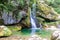 Long exposure Slap Virje waterfall in Bovec