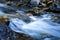 Long Exposure Small Stream Flowing Over Rocks