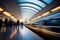 Long exposure Subway station, motion blur people