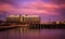 Long exposure at sunset of Bond Street Wharf in Fells Point, Baltimore, Maryland.