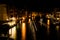 Long exposure Venice canal grande at night