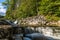 A long exposure view of the upper falls at Stainforth Force, Yorkshire