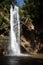 Long exposure of a waterfall in a rainforest