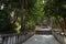 Long flight of stony steps surrounded by trees