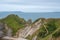 Long footpath with walkers in distance heading to Durdle Door