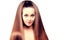 Long hair. Updo Hairstyle. Hair Salon. Fashion model with shiny