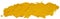 Long hand drawn isolated oil paintbrush stripe with dirty yellow color,