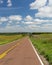 Long and hilly country road