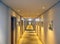 long hotel hallway
