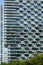 Long Island City, New York: Abstract geometric pattern formed by balconies